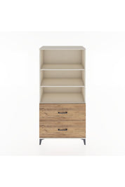 Hyperion Dolap 3 Raflı 2 Çekmeceli 88x44x182 Aytaşı-Çam