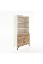 Hyperion Dolap 3 Raflı 2 Çekmeceli 88x44x182 Aytaşı-Çam