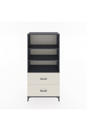 Hyperion Dolap 3 Raflı 2 Çekmeceli 88x44x182 Antrasit-Aytaşı