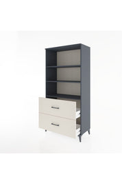 Hyperion Dolap 3 Raflı 2 Çekmeceli 88x44x182 Antrasit-Aytaşı