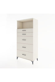 Hyperion Dolap Tek Raflı 5 Çekmeceli 88x44x182 - S57M050V1B