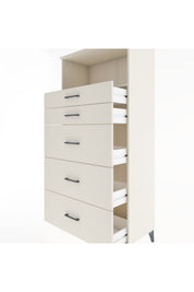 Hyperion Dolap Tek Raflı 5 Çekmeceli 88x44x182 - S57M050V1B