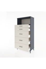 Hyperion Dolap Tek Raflı 5 Çekmeceli 88x44x182 - S57M050V4B