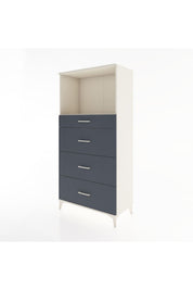 Hyperion Dolap Tek Raflı 4 Çekmeceli 88x44x182 - S57M051V2B