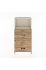Hyperion Dolap Tek Raflı 4 Çekmeceli 88x44x182 - S57M051V3B