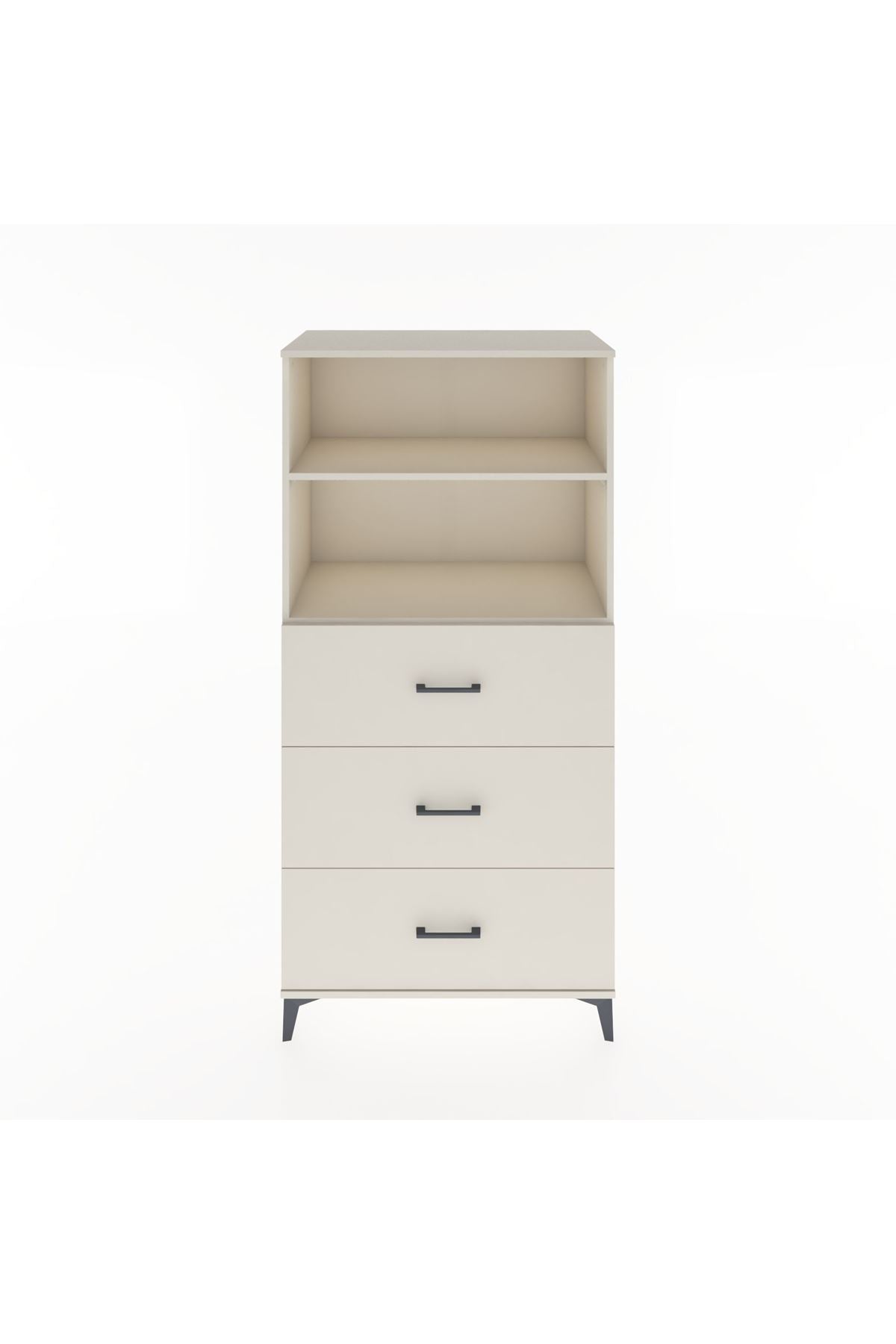 Hyperion Dolap 2 Raflı 3 Çekmeceli 88x44x182 - S57M052V1B