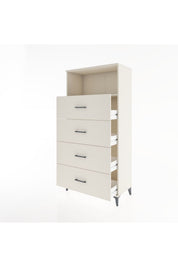 Hyperion Dolap Tek Raflı 4 Çekmeceli 88x44x182 - S57M053V1B