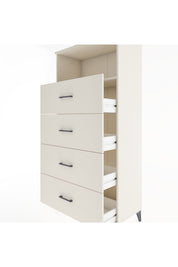 Hyperion Dolap Tek Raflı 4 Çekmeceli 88x44x182 - S57M053V1B