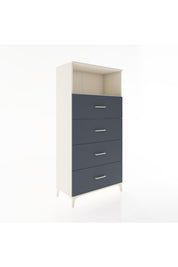 Hyperion Dolap Tek Raflı 4 Çekmeceli 88x44x182 - S57M053V2B