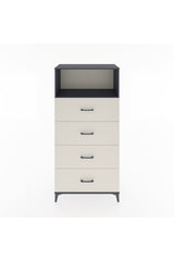 Hyperion Dolap Tek Raflı 4 Çekmeceli 88x44x182