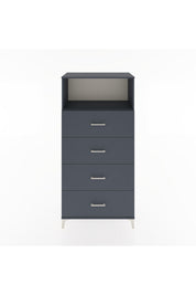 Hyperion Dolap Tek Raflı 4 Çekmeceli 88x44x182 - S57M053V5B