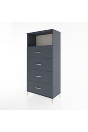 Hyperion Dolap Tek Raflı 4 Çekmeceli 88x44x182 - S57M053V5B