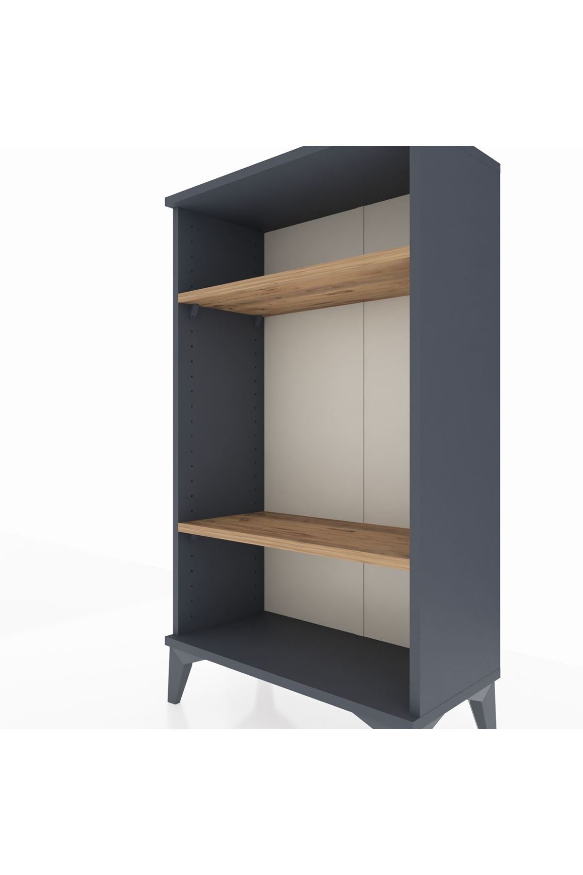 Arges Komodin 2 Raflı 60x30x106 Antrasit-Çam