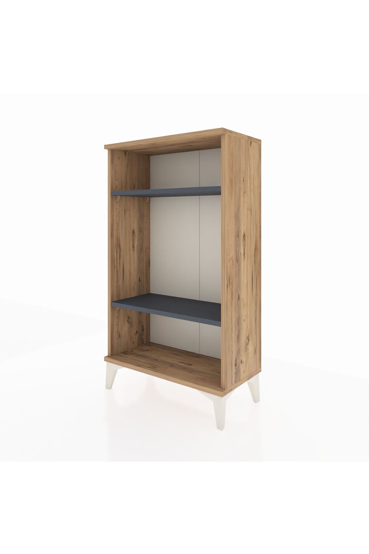 Arges Komodin 2 Raflı 60x30x106 Çam-Antrasit