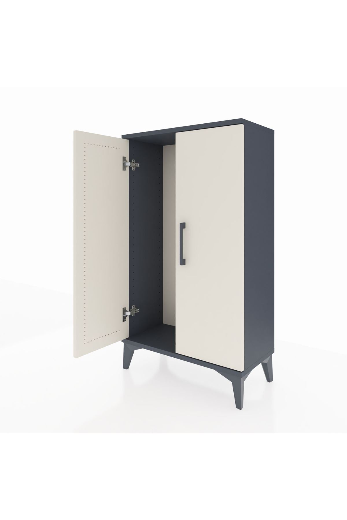 Arges Komodin 2 Kapaklı 60x30x106 Antrasit-Aytaşı