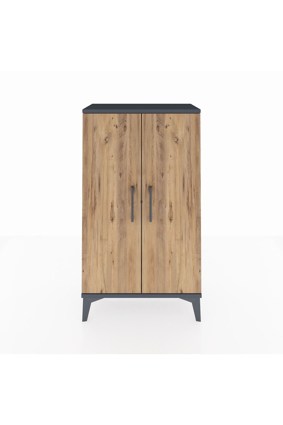 Arges Komodin 2 Kapaklı 60x30x106 Antrasit-Çam