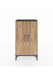 Arges Komodin 2 Kapaklı 60x30x106 Antrasit-Çam