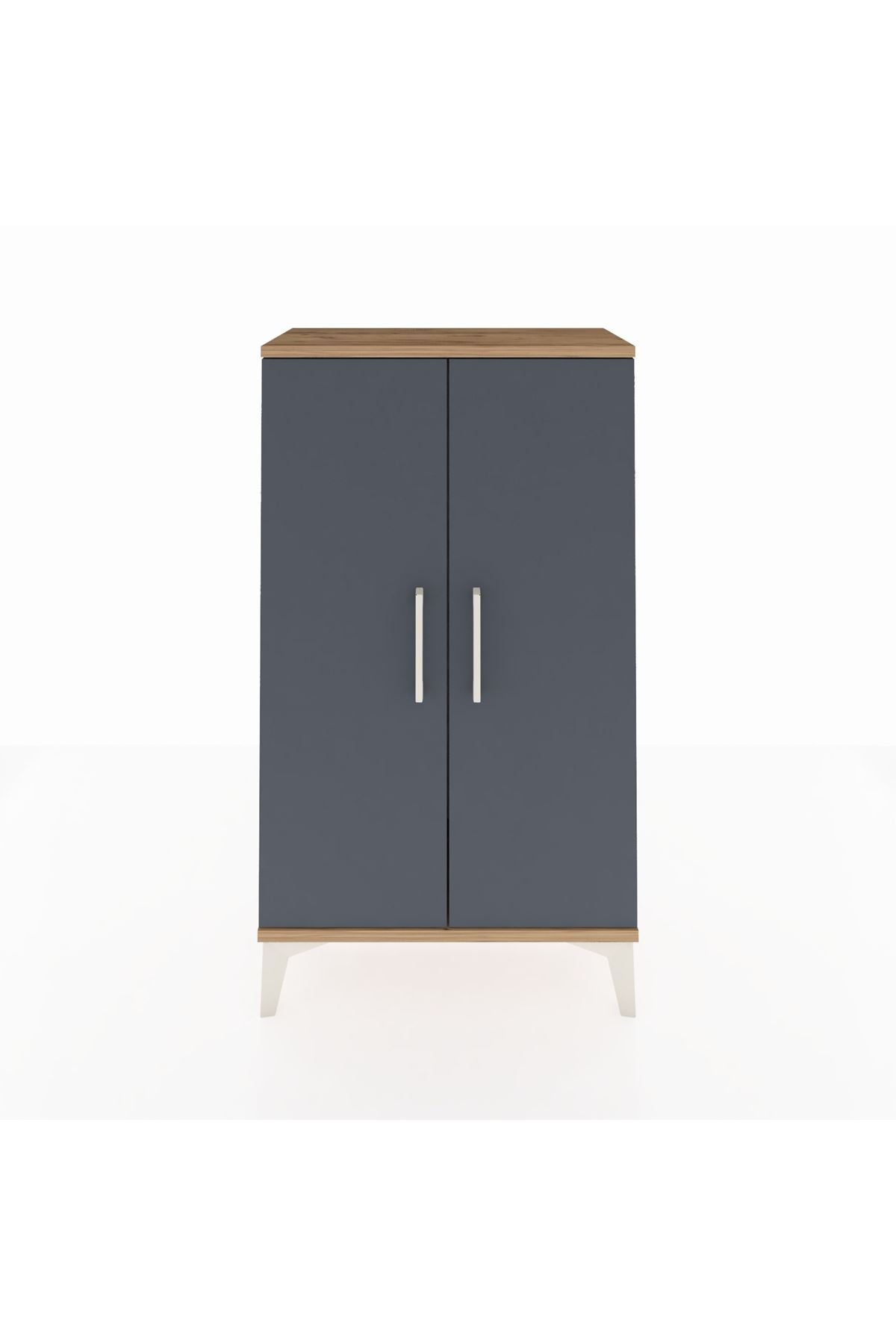 Arges Komodin 2 Kapaklı 60x30x106 Çam-Antrasit