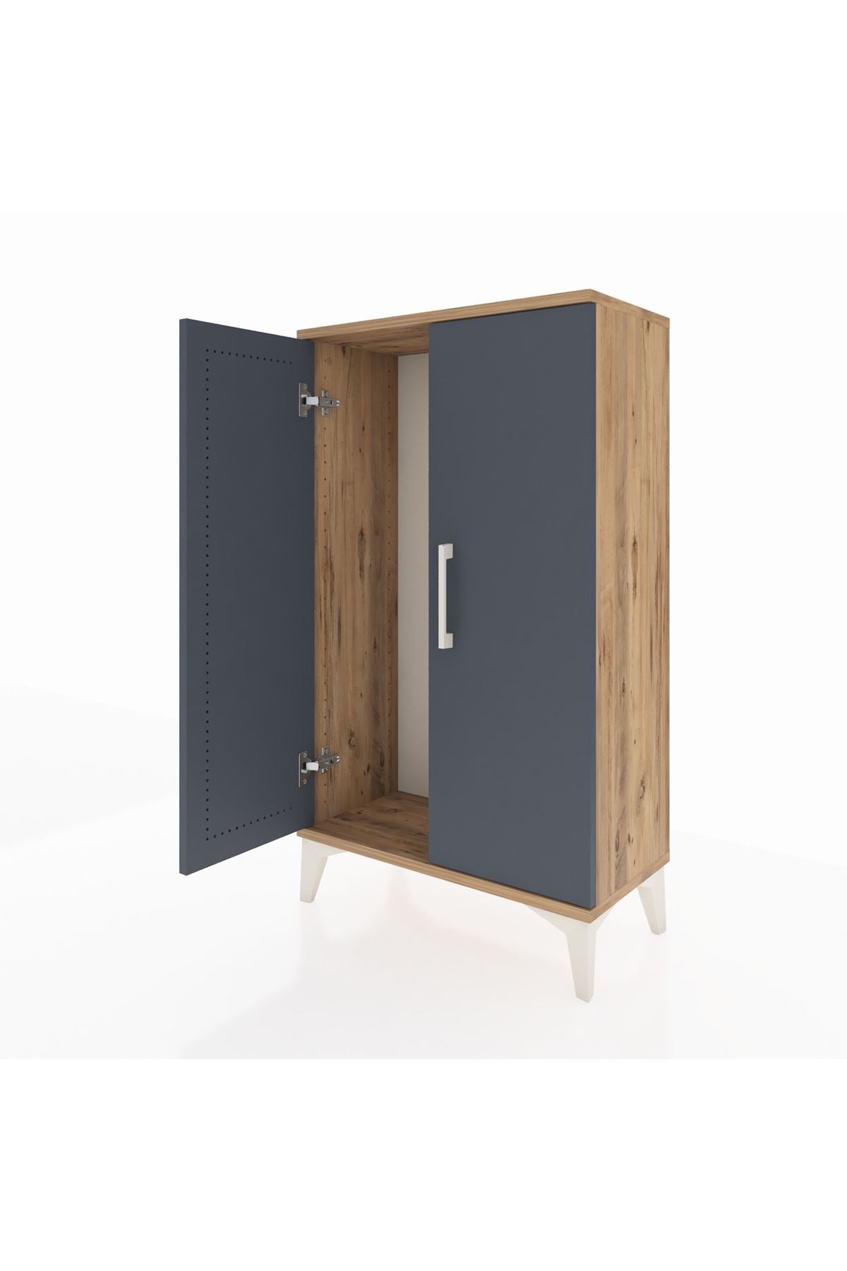 Arges Komodin 2 Kapaklı 60x30x106 Çam-Antrasit