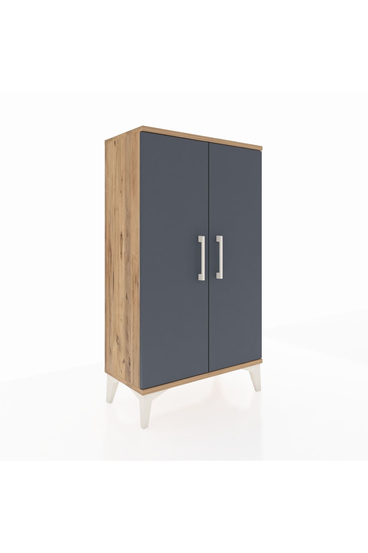 Arges Komodin 2 Kapaklı 60x30x106 Çam-Antrasit