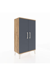 Arges Komodin 2 Kapaklı 60x30x106 Çam-Antrasit