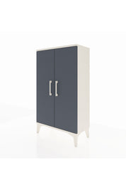 Arges Komodin 2 Raflı 2 Kapaklı 60x30x106 Aytaşı-Antrasit