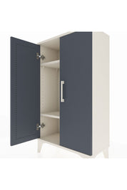 Arges Komodin 2 Raflı 2 Kapaklı 60x30x106 Aytaşı-Antrasit