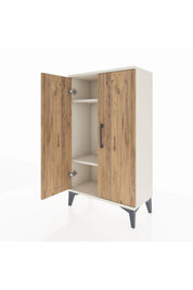 Arges Komodin 2 Raflı 2 Kapaklı 60x30x106 Aytaşı-Çam