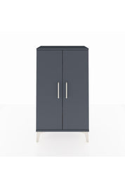 Arges Komodin 2 Raflı 2 Kapaklı 60x30x106 Antrasit-Antrasit