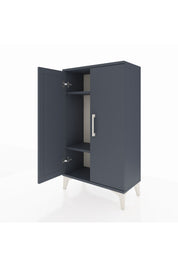 Arges Komodin 2 Raflı 2 Kapaklı 60x30x106 Antrasit-Antrasit