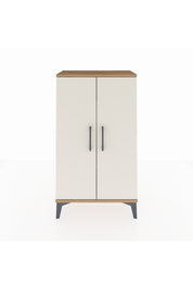 Arges Komodin 2 Raflı 2 Kapaklı 60x30x106 Çam-Aytaşı