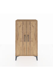 Arges Komodin 2 Raflı 2 Kapaklı 60x30x106 Çam-Çam