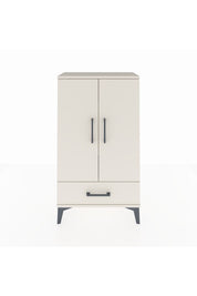 Arges Komodin 3 Raflı Tek Çekmeceli 2 Kapaklı 60x30x106 Aytaşı-Aytaşı