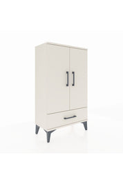 Arges Komodin 3 Raflı Tek Çekmeceli 2 Kapaklı 60x30x106 Aytaşı-Aytaşı