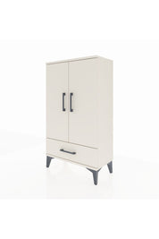 Arges Komodin 3 Raflı Tek Çekmeceli 2 Kapaklı 60x30x106 Aytaşı-Aytaşı