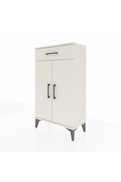 Arges Komodin 2 Raflı Tek Çekmeceli 2 Kapaklı 60x30x106 Aytaşı-Aytaşı