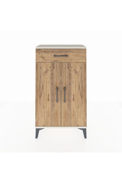 Arges Komodin 2 Raflı Tek Çekmeceli 2 Kapaklı 60x30x106 Aytaşı-Çam