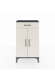 Arges Komodin 2 Raflı Tek Çekmeceli 2 Kapaklı 60x30x106 Antrasit-Aytaşı