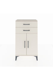 Arges Komodin Tek Raflı 2 Çekmeceli 2 Kapaklı 60x30x106 Aytaşı-Aytaşı