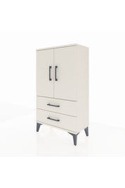 Arges Komodin 2 Raflı 2 Çekmeceli 2 Kapaklı 60x30x106 Aytaşı-Aytaşı