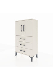 Arges Komodin 2 Raflı 3 Çekmeceli 2 Kapaklı 60x30x106 Aytaşı-Aytaşı