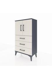 Arges Komodin 2 Raflı 3 Çekmeceli 2 Kapaklı 60x30x106 Antrasit-Aytaşı