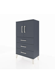 Arges Komodin 2 Raflı 3 Çekmeceli 2 Kapaklı 60x30x106 Antrasit-Antrasit