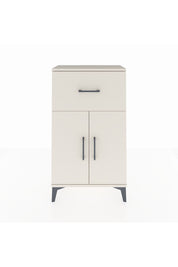 Arges Komodin Tek Raflı Tek Çekmeceli 2 Kapaklı 60x30x106 Aytaşı-Aytaşı