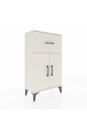 Arges Komodin Tek Raflı Tek Çekmeceli 2 Kapaklı 60x30x106 Aytaşı-Aytaşı