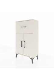 Arges Komodin Tek Raflı Tek Çekmeceli 2 Kapaklı 60x30x106 Aytaşı-Aytaşı