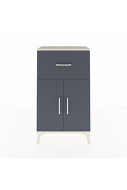 Arges Komodin Tek Raflı Tek Çekmeceli 2 Kapaklı 60x30x106 Aytaşı-Antrasit