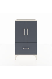 Arges Komodin 2 Raflı Tek Çekmeceli 2 Kapaklı 60x30x106 Aytaşı-Antrasit