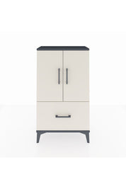 Arges Komodin 2 Raflı Tek Çekmeceli 2 Kapaklı 60x30x106 Antrasit-Aytaşı