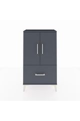 Arges Komodin 2 Raflı Tek Çekmeceli 2 Kapaklı 60x30x106